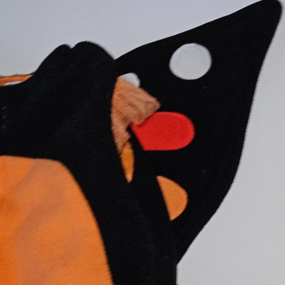 Old Navy Monarch Butterfly Halloween Costume Baby 0-6 Months Plush Fleece Top